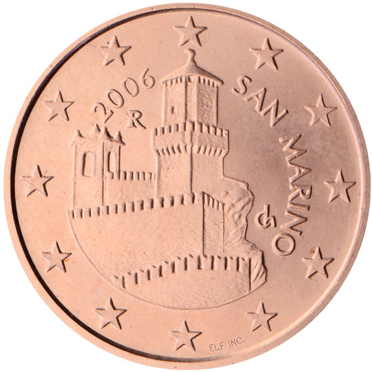 San Marino 5 euro cent (2002) - Saint Quirino